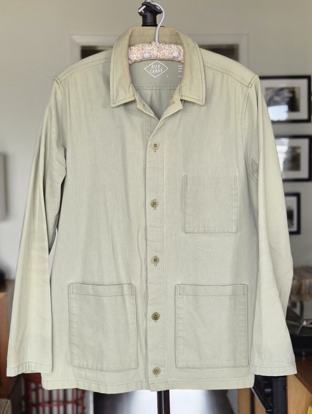 Alex Crane Men's Kite / Chore Jacket Moss Green - Casual Workwear